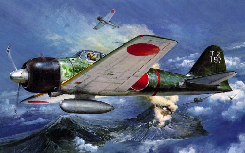 Mitsubishi a6m Zero арт