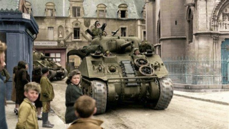 Нормандия война 1944 танки