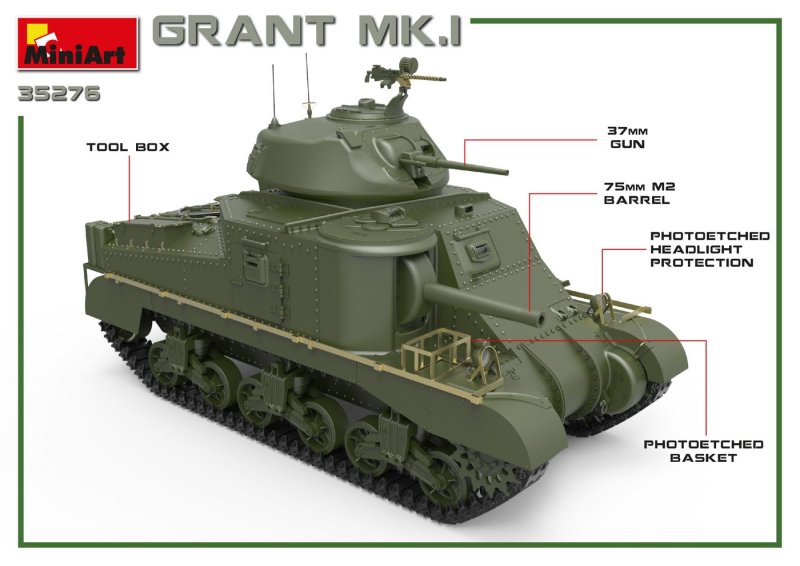 Танк Grant 1 ранг 2 США