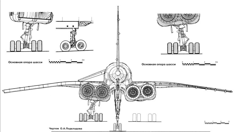 Ту-144 кинематика шасси