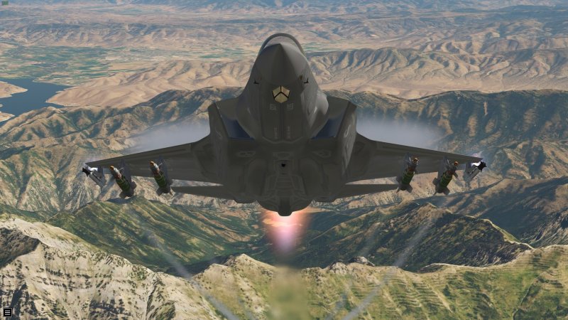 F35b сверху взлет
