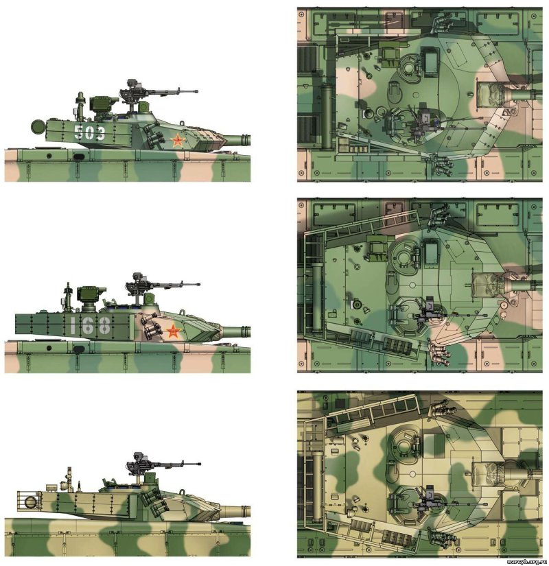 ZTZ 99 чертеж