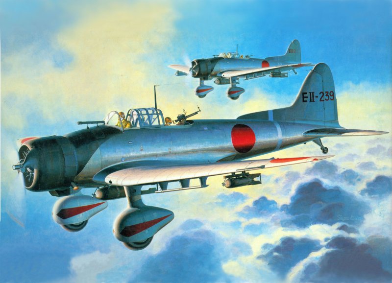 Бомбардировщик Aichi d3a "Val