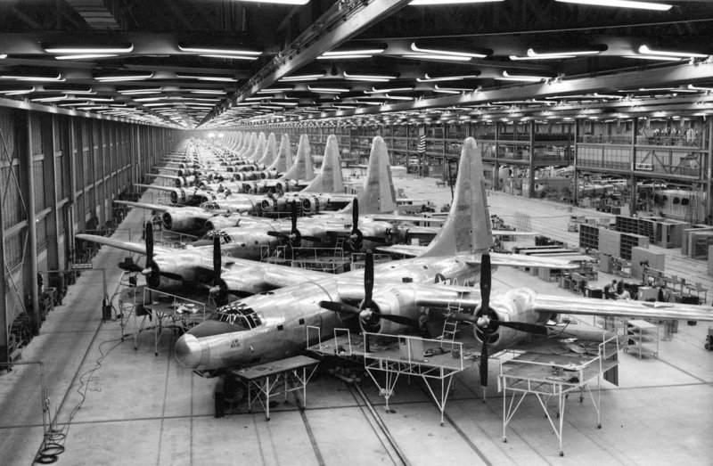 Boeing b-29 Superfortress на заводе