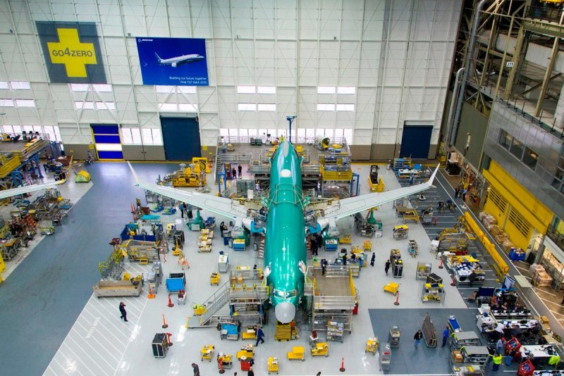 Сборочный цех Boeing 737