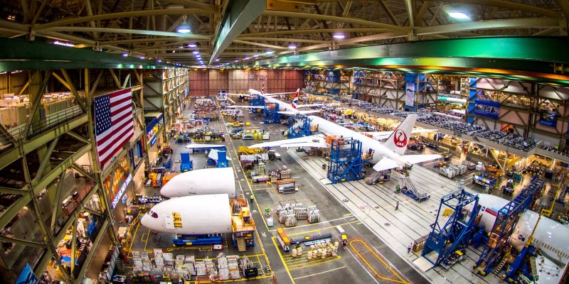 Boeing Everett Factory площадь