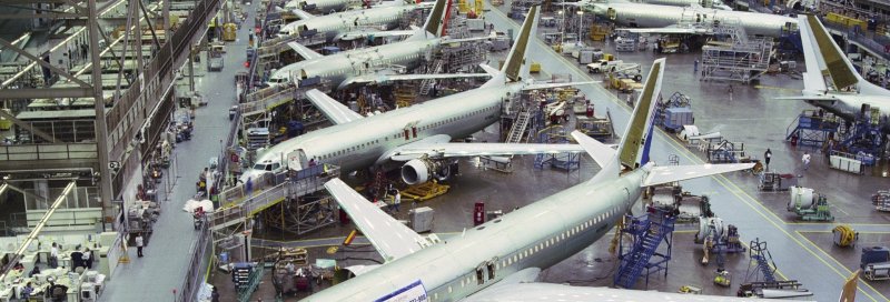 Боинг 737 карго на заводе