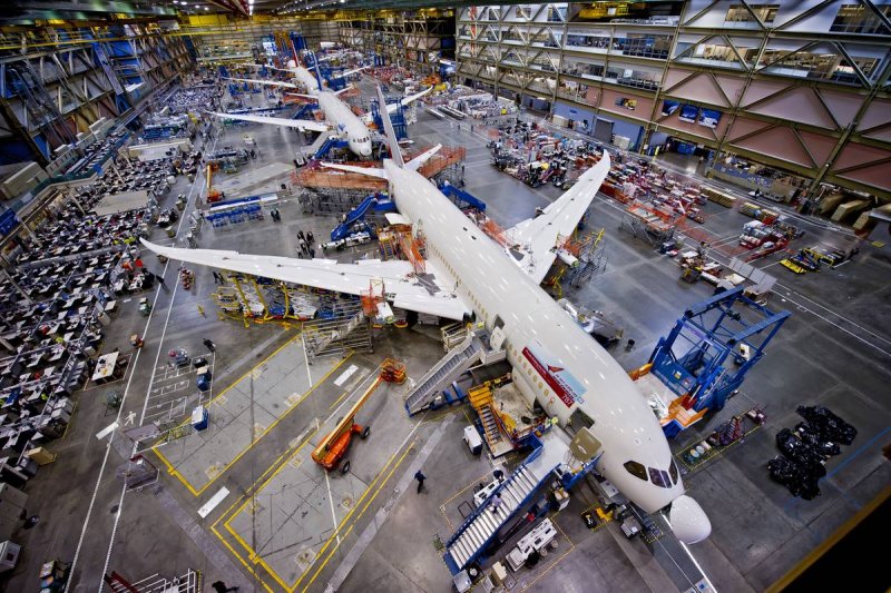 Сборочная линия Boeing 787