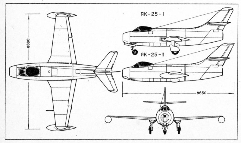 Чертежи самолёта як-30