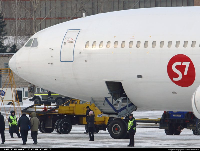Ил 86 s7 Airlines в Толмачево