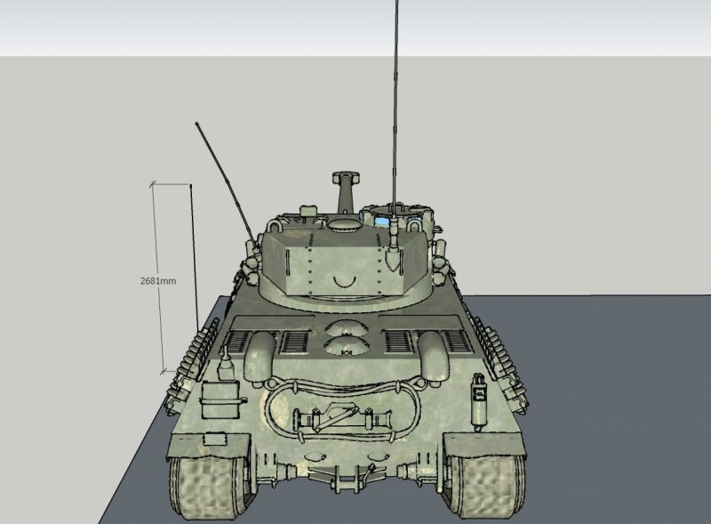 Качающаяся башня танка