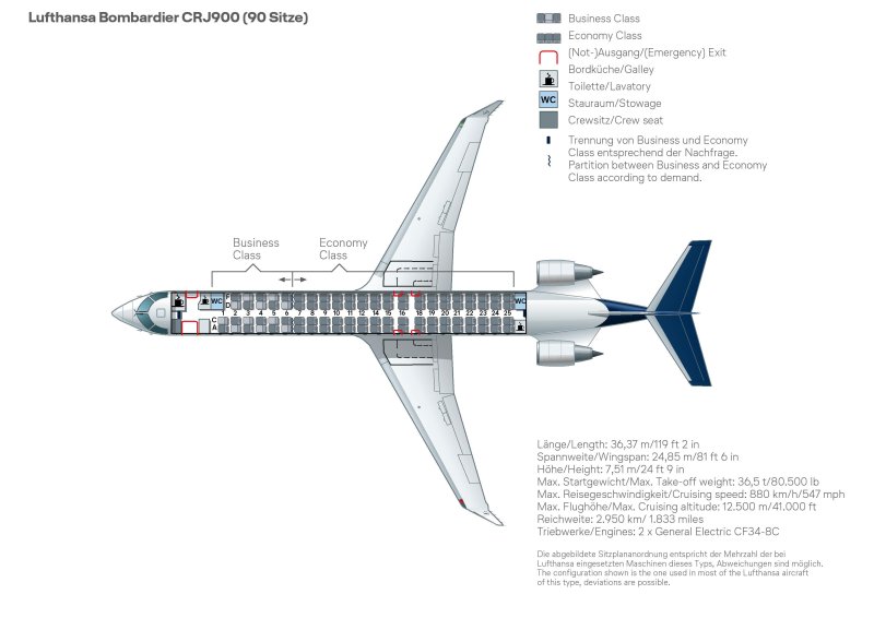 Bombardier CRJ-700 схема