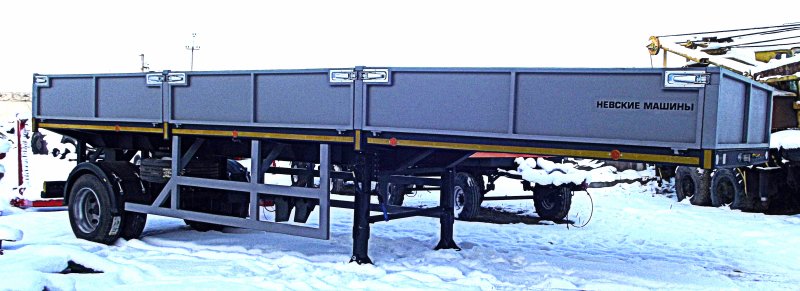 МАЗ-938020-012 полуприцеп бортовой тентованный одноосный