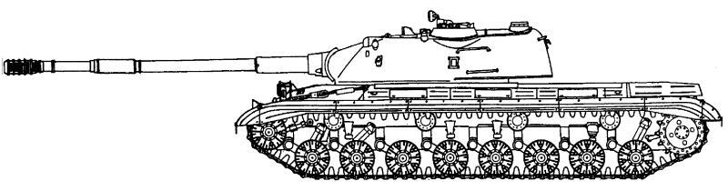 Т-10 танк сбоку