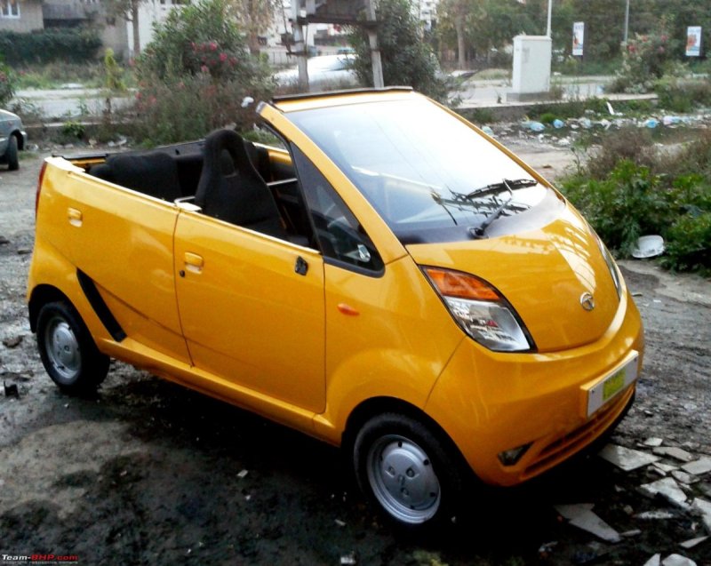Индийская машина Tata Nano кабриолет