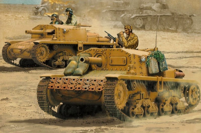 Итальянская САУ semovente m.40 da 75/18