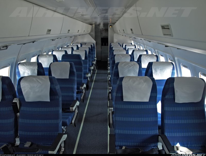 Ил-114-300 пассажирский салон