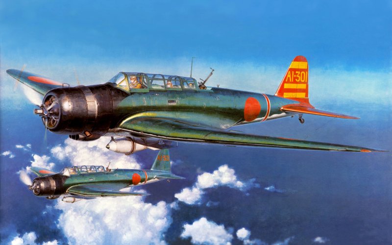 Палубный торпедоносец Nakajima b5n модель