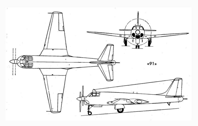 Самолёт ту-2 чертежи