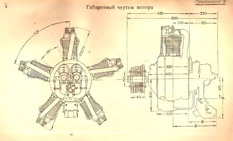 Мотор м11 авиационный чертежи