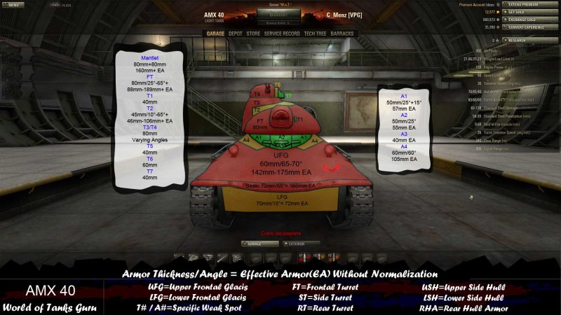 Танк AMX 40 1940