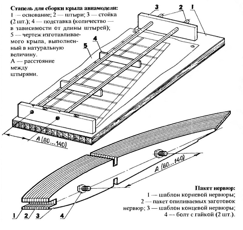 Чертеж нервюры крыла самолета