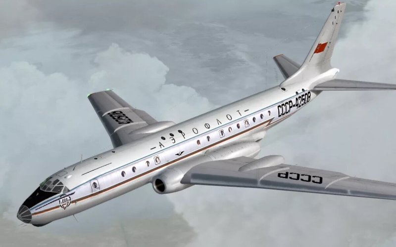 Самолет Туполева ту 104