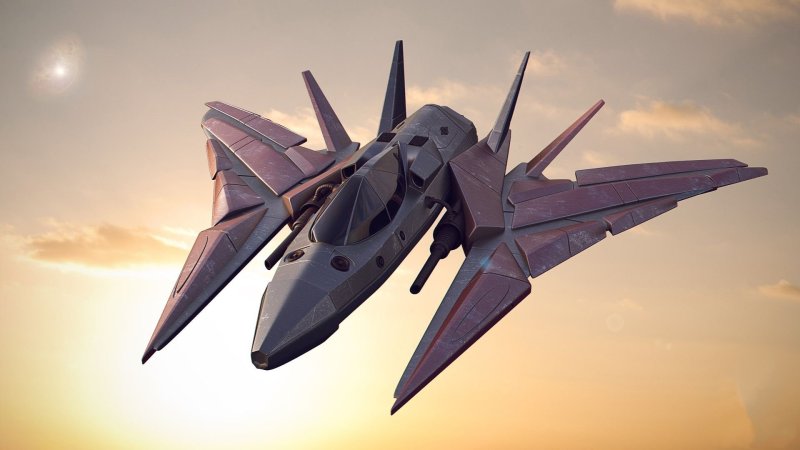 Космический корабль военный футуристичный