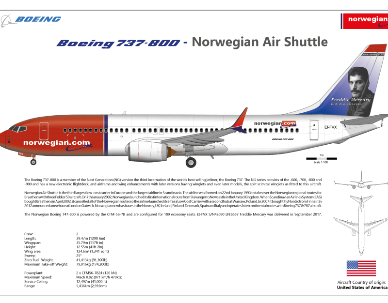 Боинг 737-800 Winglets схема