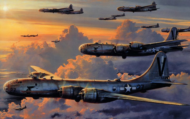 Boeing b-29 Superfortress стратегические бомбардировщики
