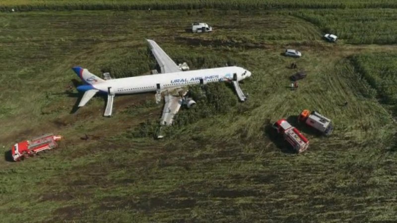 Аварийная посадка a321 под Жуковским