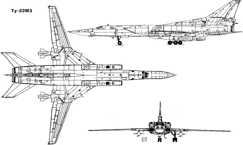 Самолёт ту-22м3 чертежи