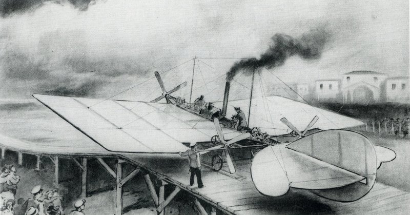 Первый самолет Можайского 1876