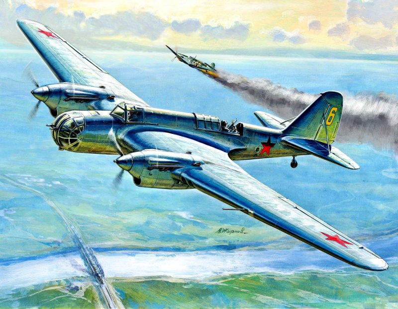 Советский скоростной фронтовой бомбардировщик сб-2