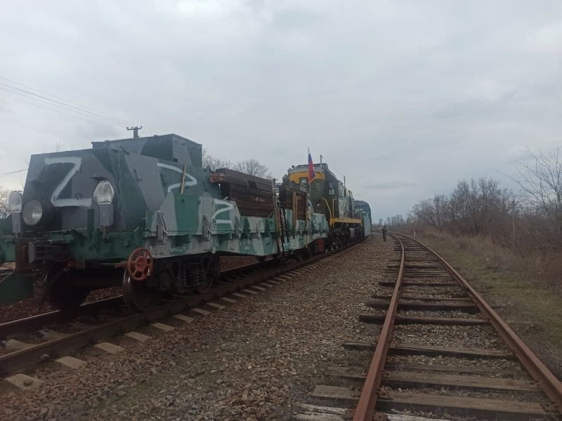Бронепоезд в Мелитополе