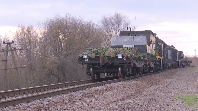 Бронепоезд Волга на Украине