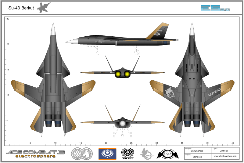 Су-47 Беркут чертежи