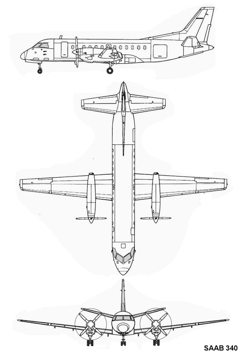 Saab 340 Blueprint