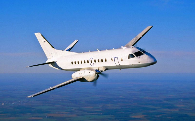 Самолёт Saab 340b салон