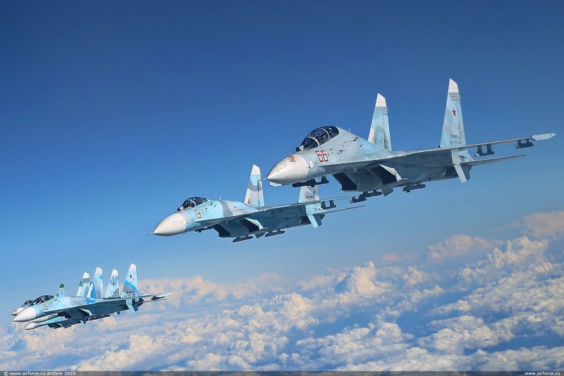Военный истребитель Су 27
