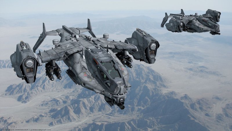 Sci-Fi стелс истребитель