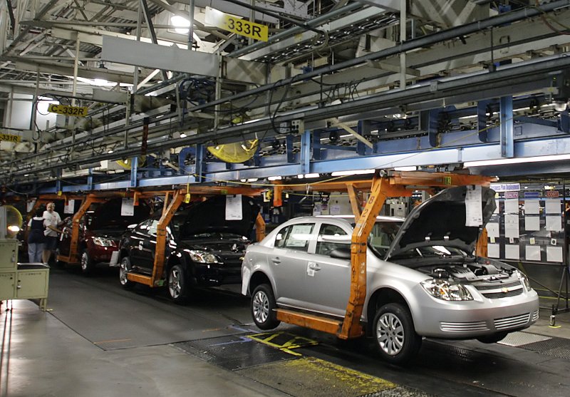 Машина завод конвейер GM Uzbekistan