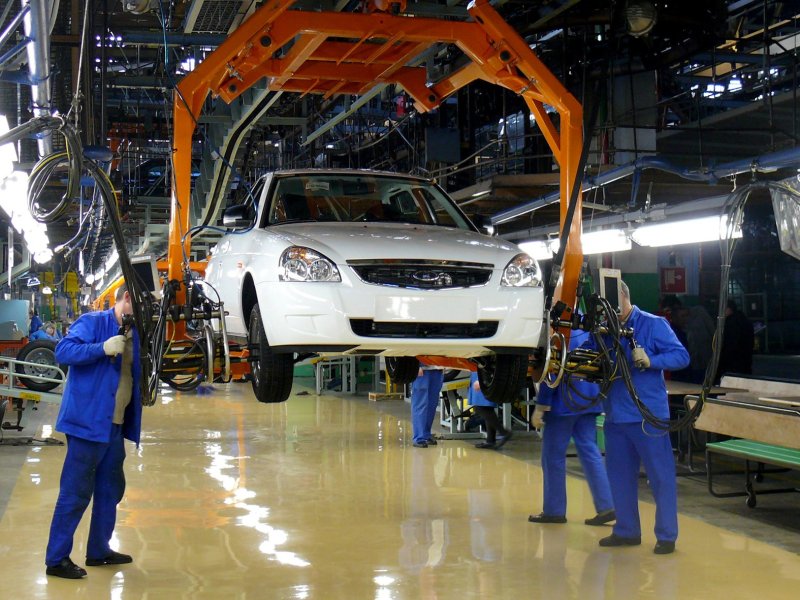 Приора конвейер АВТОВАЗ 2012
