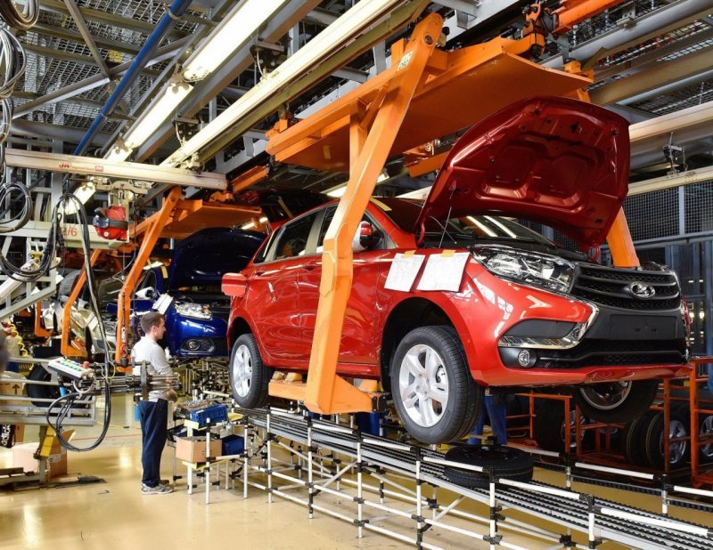 Lada Vesta 2021 сборочный конвейер