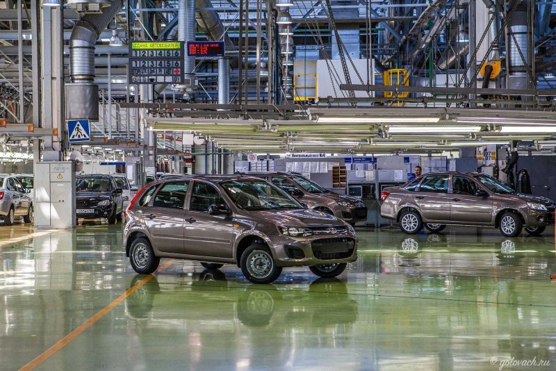 Lada Granta на заводе