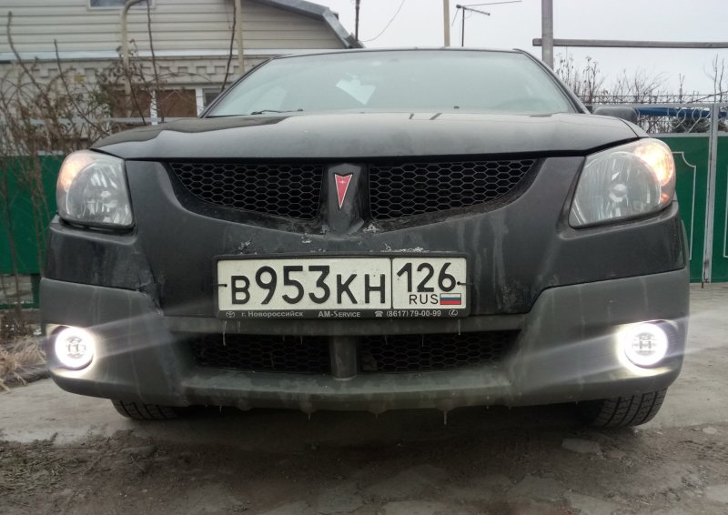 Туманки led на Понтиак Вайб