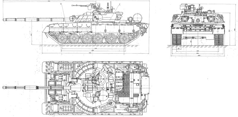 Т-84бм «Оплот» чертеж