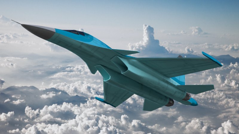 Су-34 сверхзвуковой самолёт