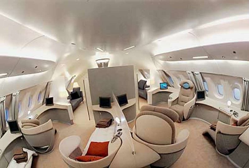 Airbus a380 салон