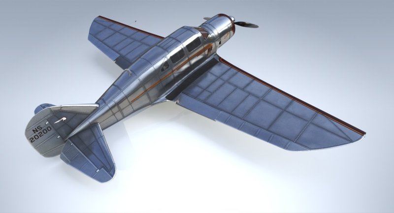 М-4 самолет 3d модель